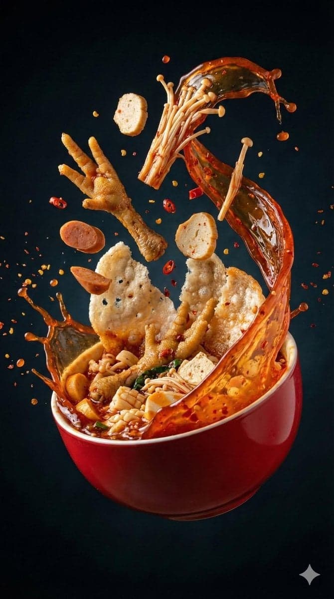 Photography Campaign: Floating Spicy Noodle Bowl Food Shot by @ChillaiKalan__ — image 2 of 4