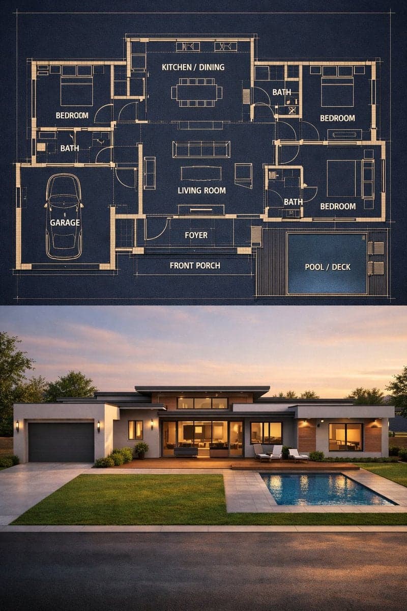 Illustration Campaign: Blueprint to Home Visualization by @craftian_keskin — image 2 of 2