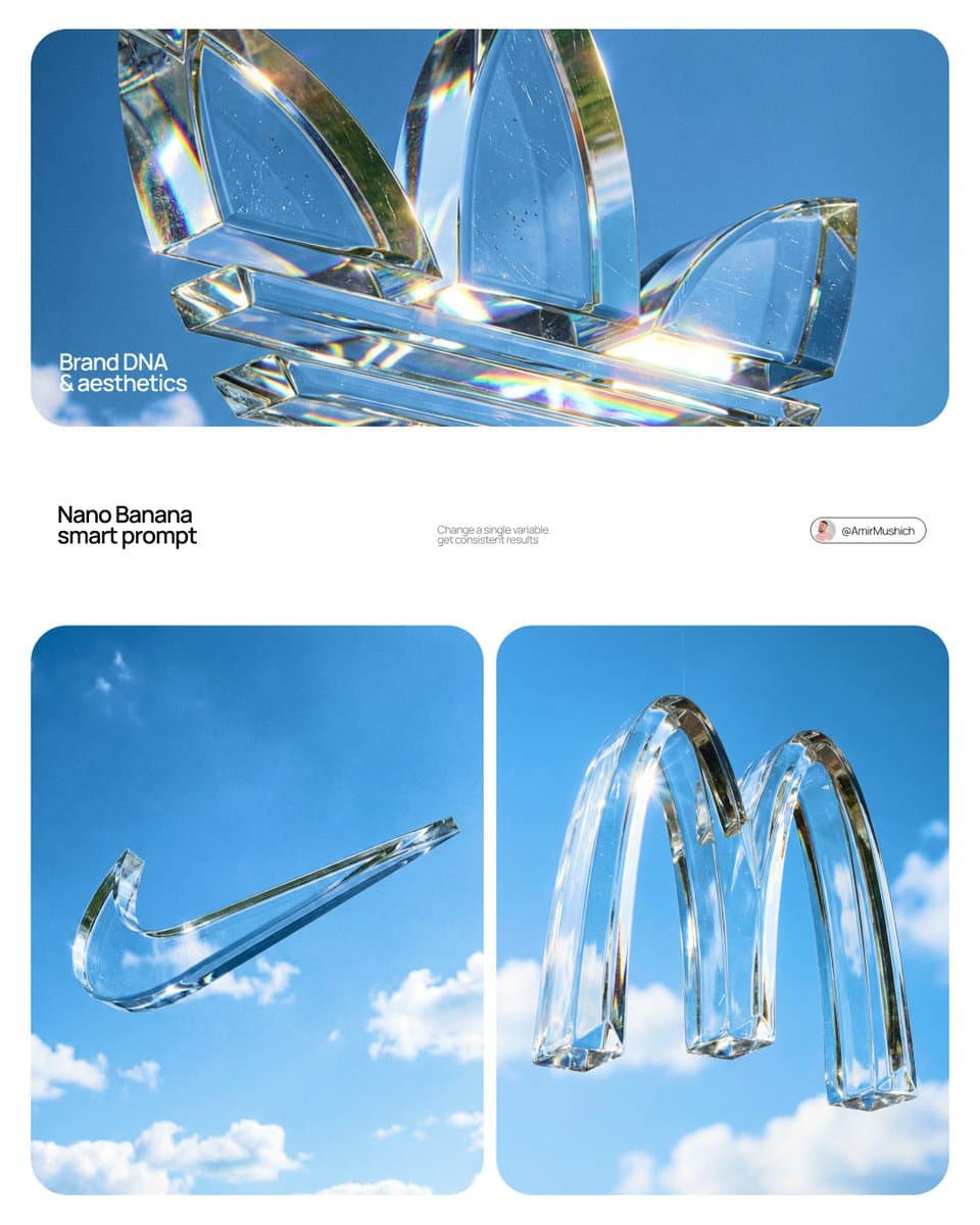 Crystal Glass Brand Logo Sculptures