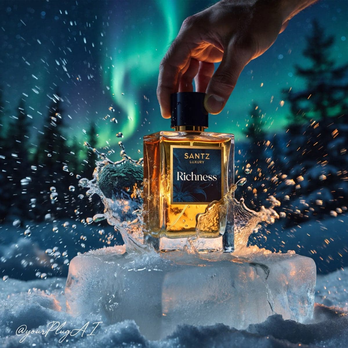 Brand Campaign: Elemental Luxury Perfume Campaign by @yourPlugAI — image 4 of 4