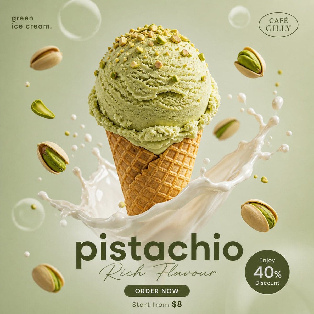 Luxury Matcha Drink Advertisement — image 4 of 4