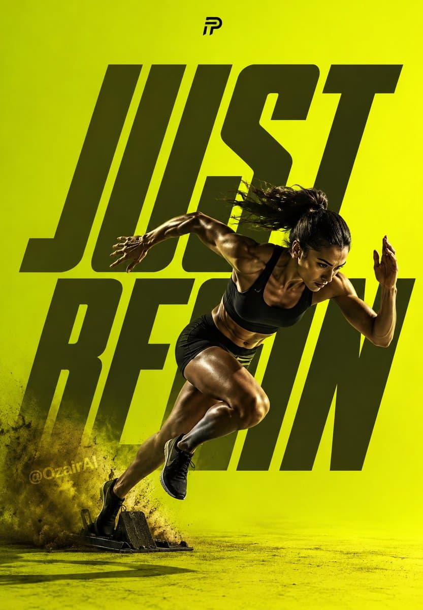 Poster Campaign: Just Begin Athlete Poster by @Ozayrr_irl — image 1 of 2