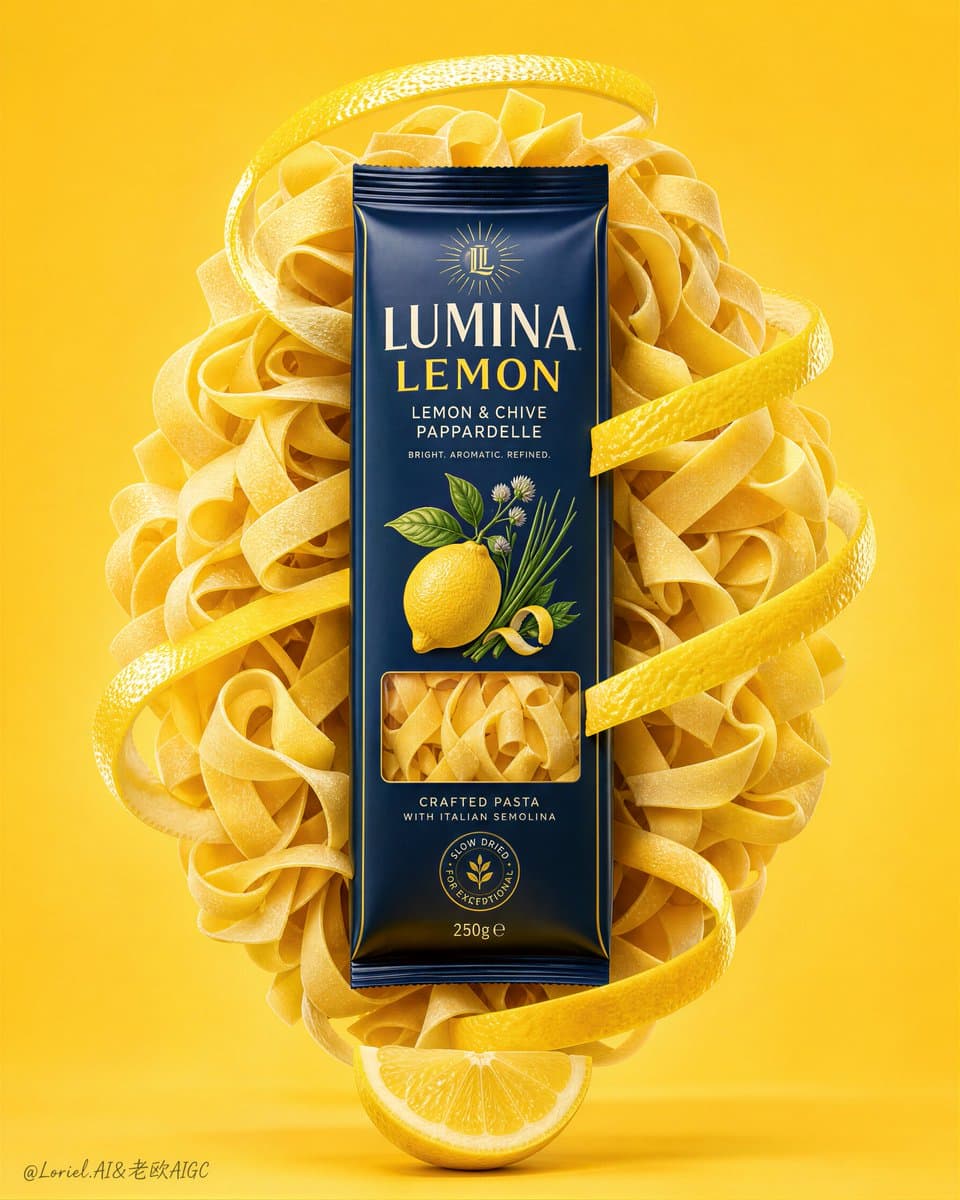 Lemon Pasta Packaging Campaign — image 1 of 2