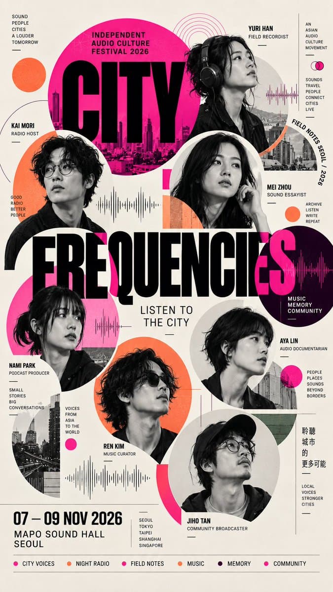 City Frequencies Culture Festival Poster