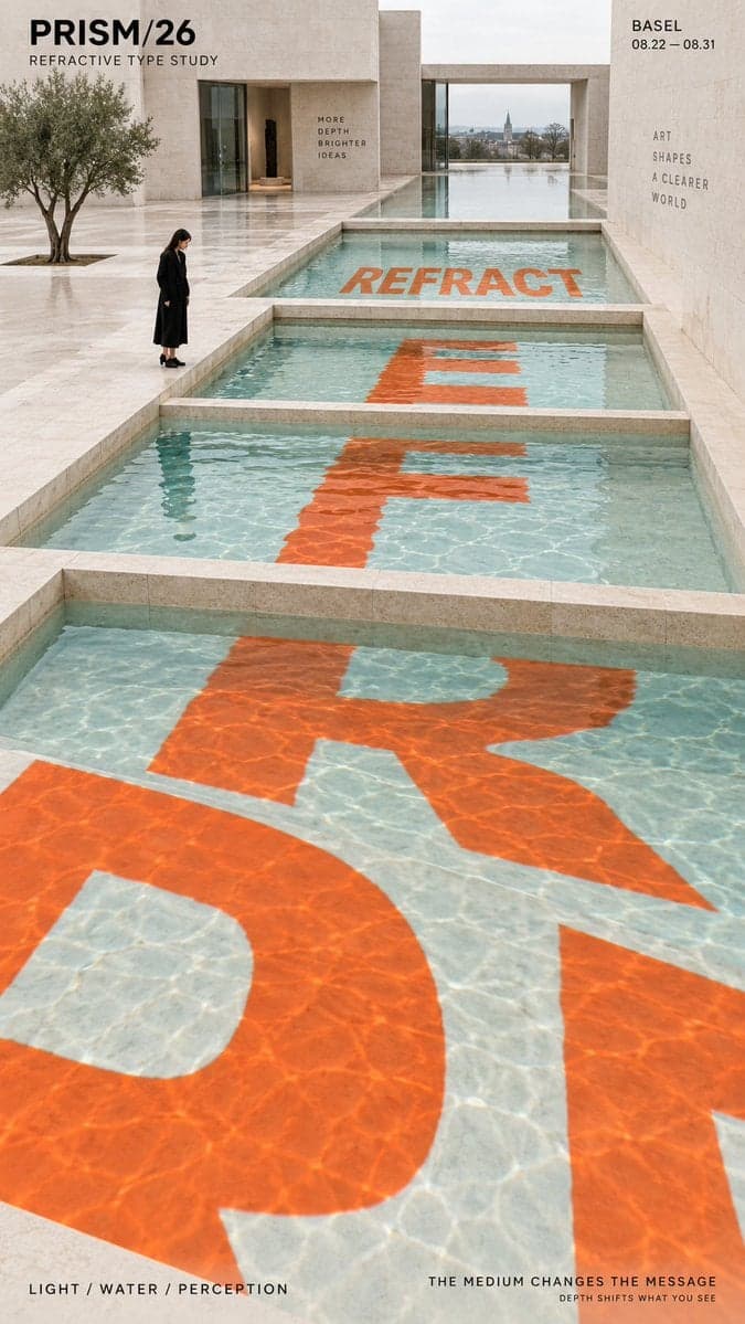 Architectural Perspective Typography Poster — image 4 of 4