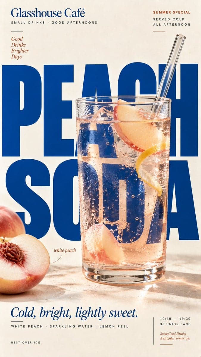 Food Editorial Poster with Interactive Typography — image 2 of 4