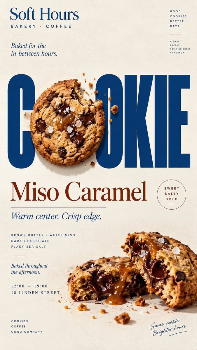 Food Editorial Poster with Interactive Typography — image 4 of 4