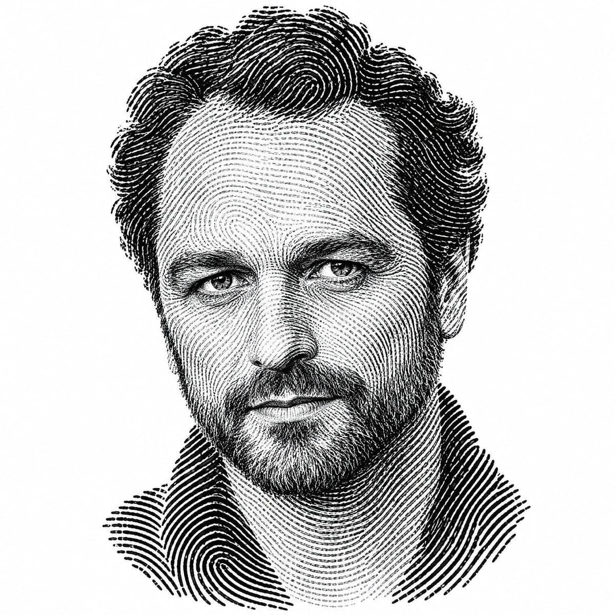 Illustration Campaign: Fingerprint Linework Portrait by @sebatheepan