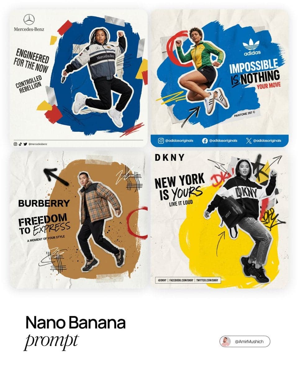 Dynamic Streetwear Brand Collage