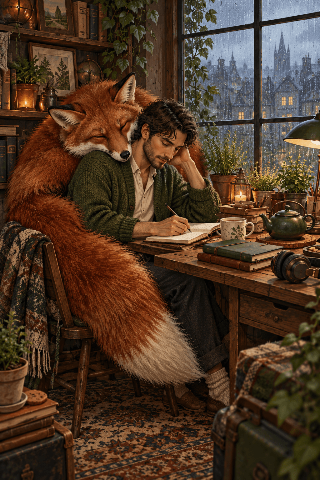 Cozy Oversized Animal Companion Poster — image 2 of 3