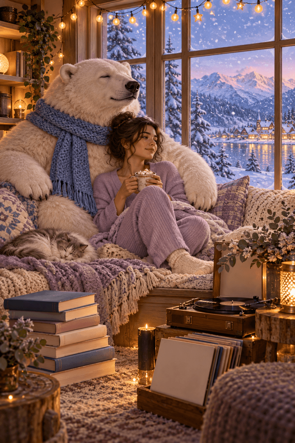 Cozy Oversized Animal Companion Poster — image 3 of 3