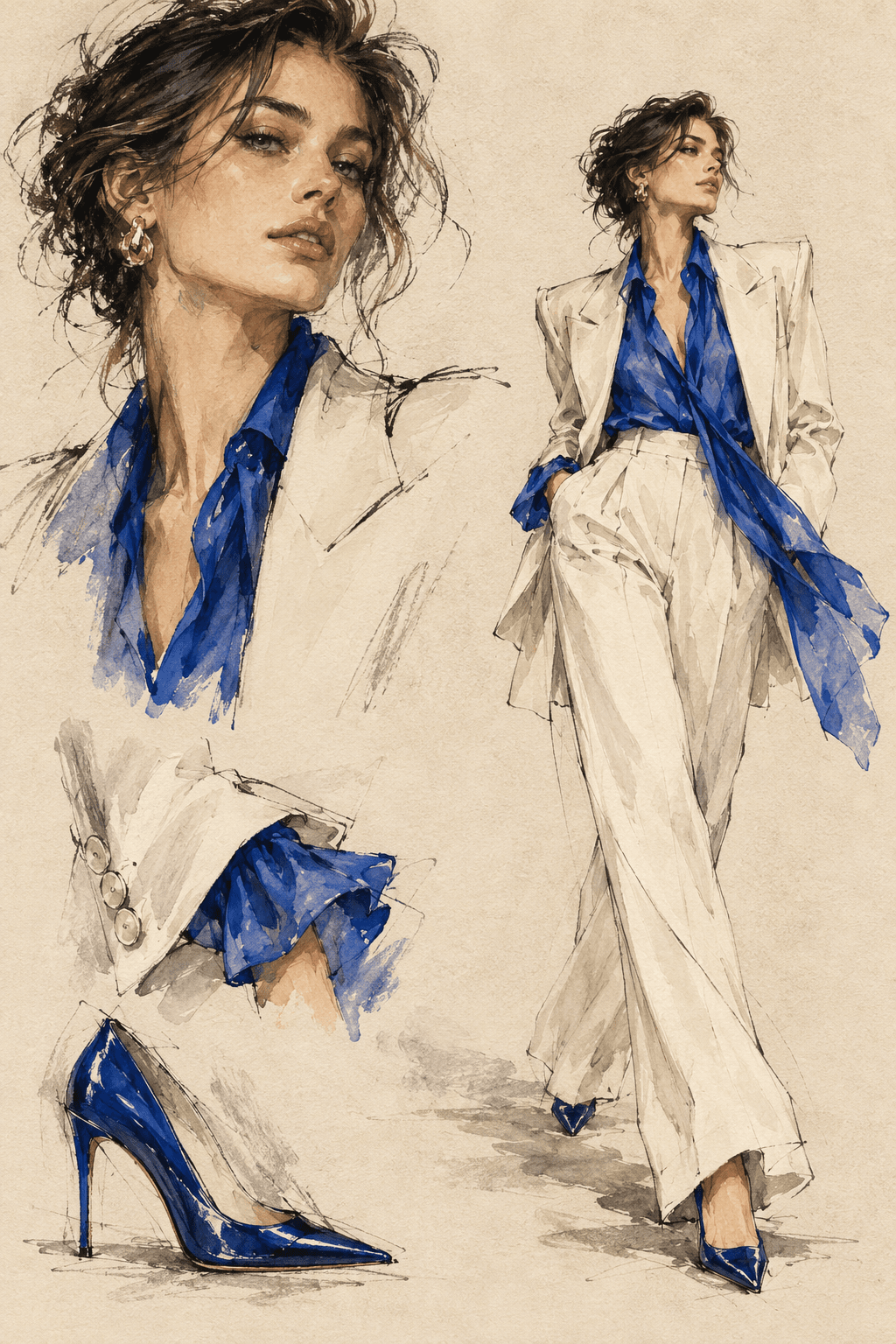 Fashion Ink Editorial Sketch Sheet
