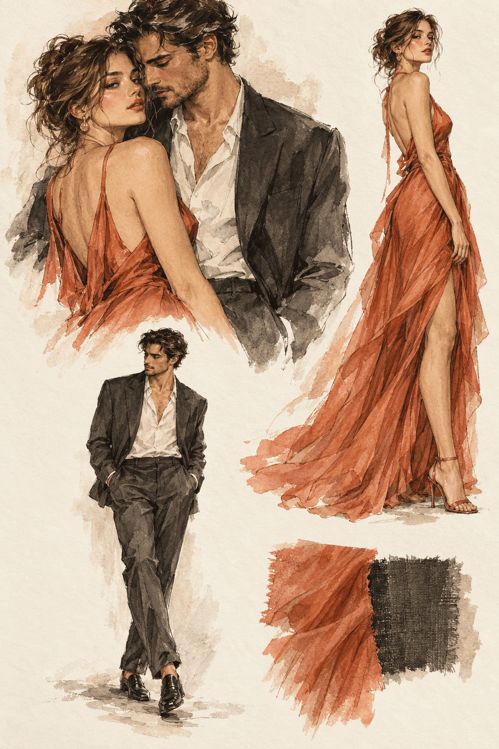 Fashion Ink Editorial Sketch Sheet — image 2 of 3