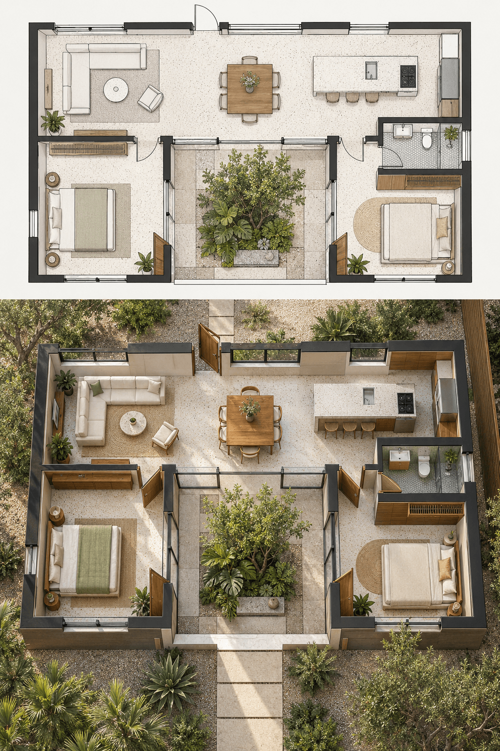 Floor Plan to Photoreal Cutaway — image 3 of 3