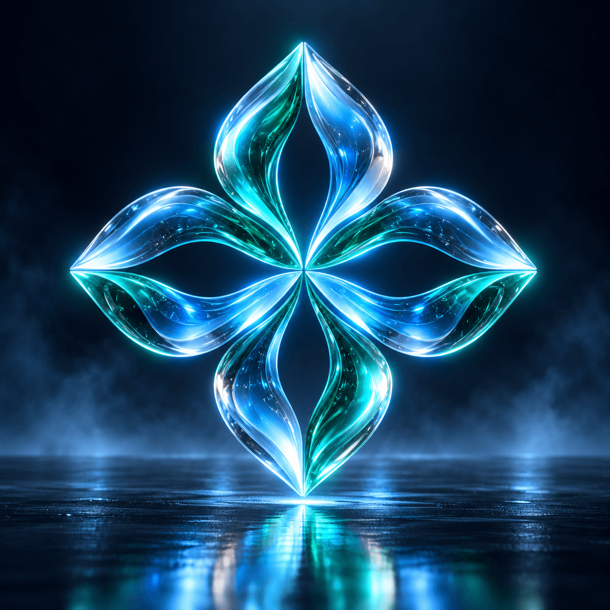 Luminous Abstract Mark Sculpture — image 3 of 3