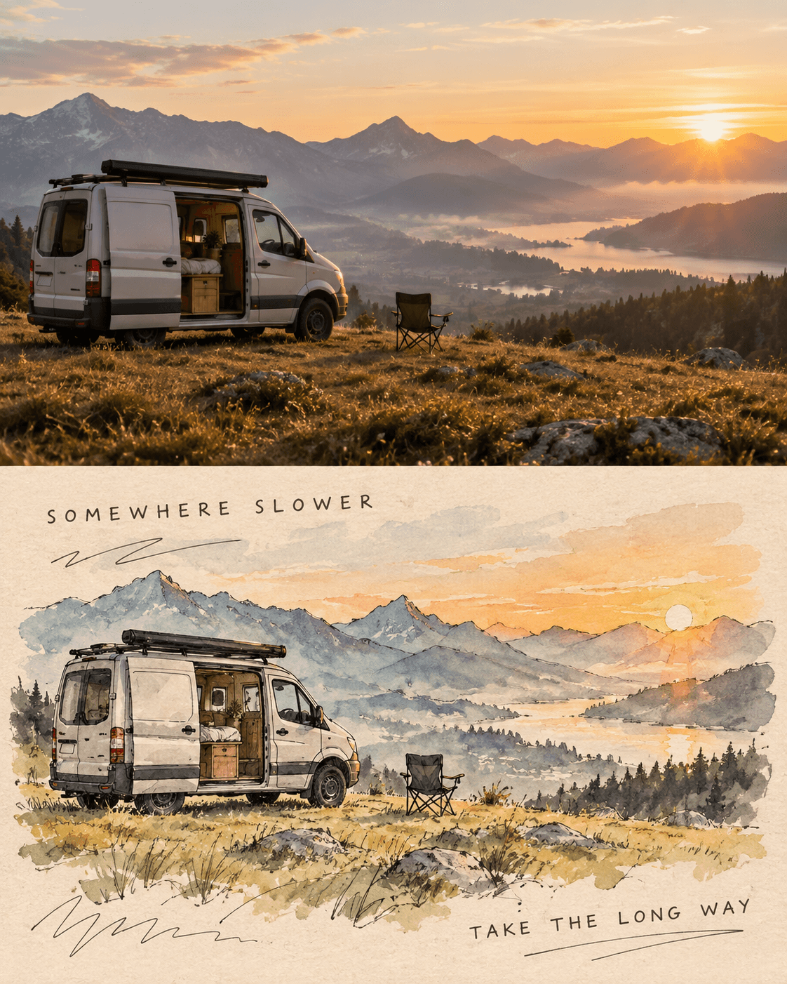 Photo-to-Ink Lifestyle Diptych