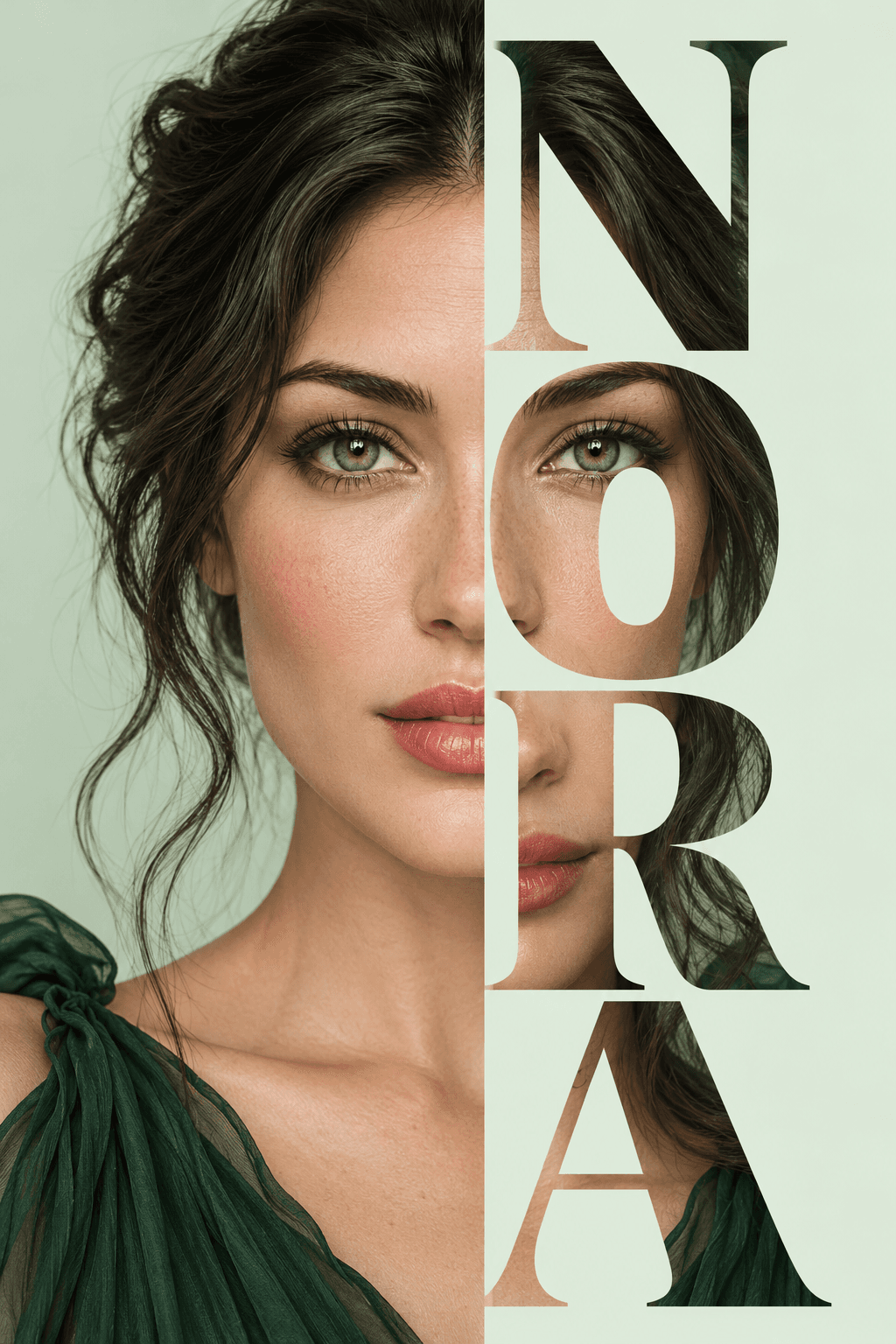 Split-Face Name Portrait — image 3 of 3