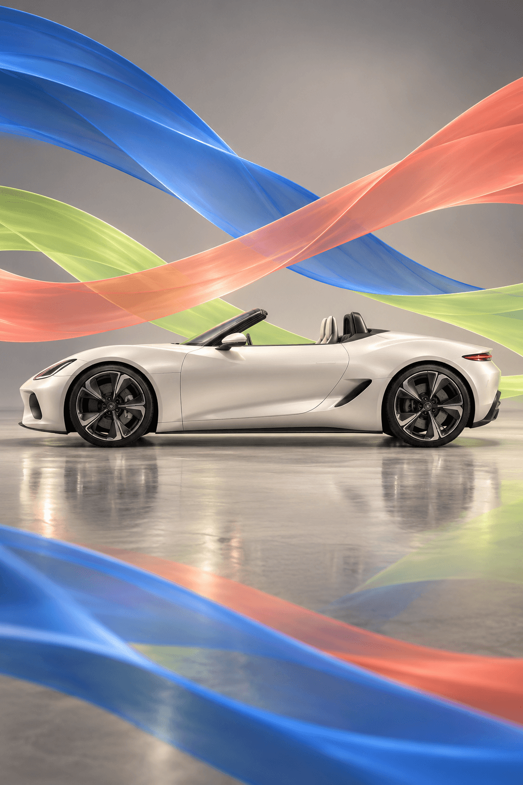 Sports Car Ribbon Poster — image 2 of 3